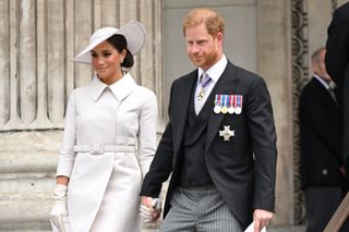 Prince Harry and Meghan Markle at the Jubilee celebrations