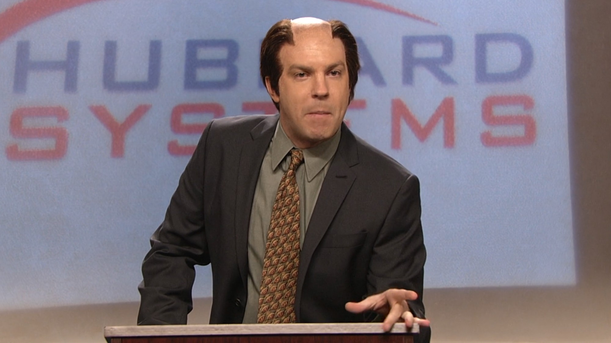 Jason Sudeikis in a sketch for Saturday Night Live.