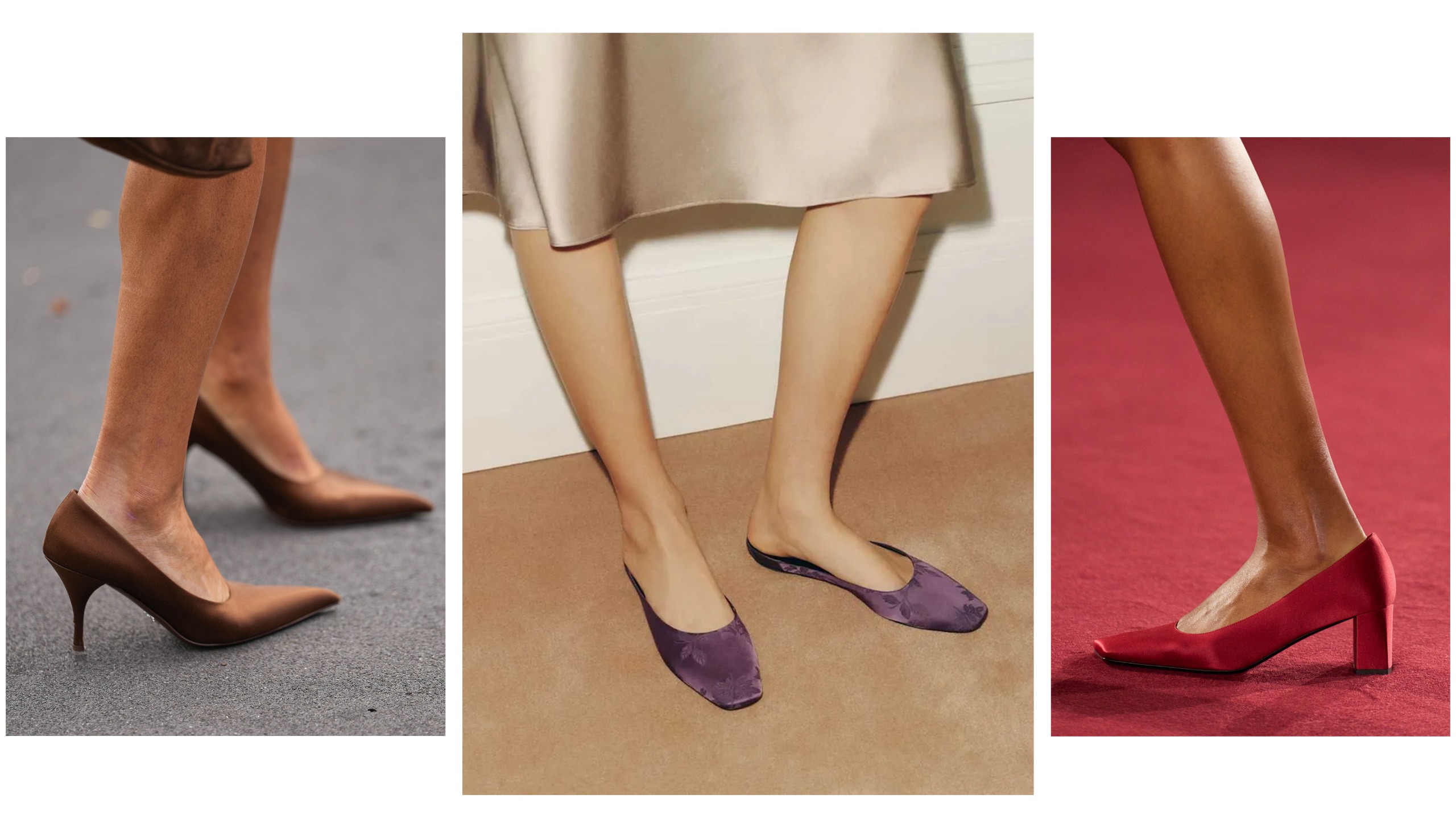 Images of satin shoes