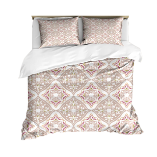 Decorative pink moroccan bedding set