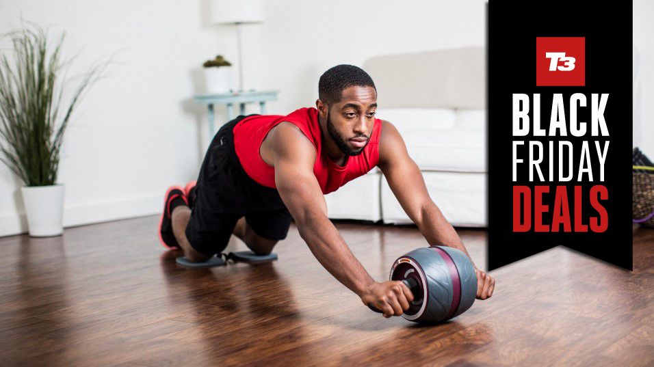 person using the Perfect Fitness Ab Carver Pro ab roller