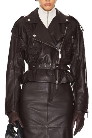 Ambrosia Leather Moto Jacket