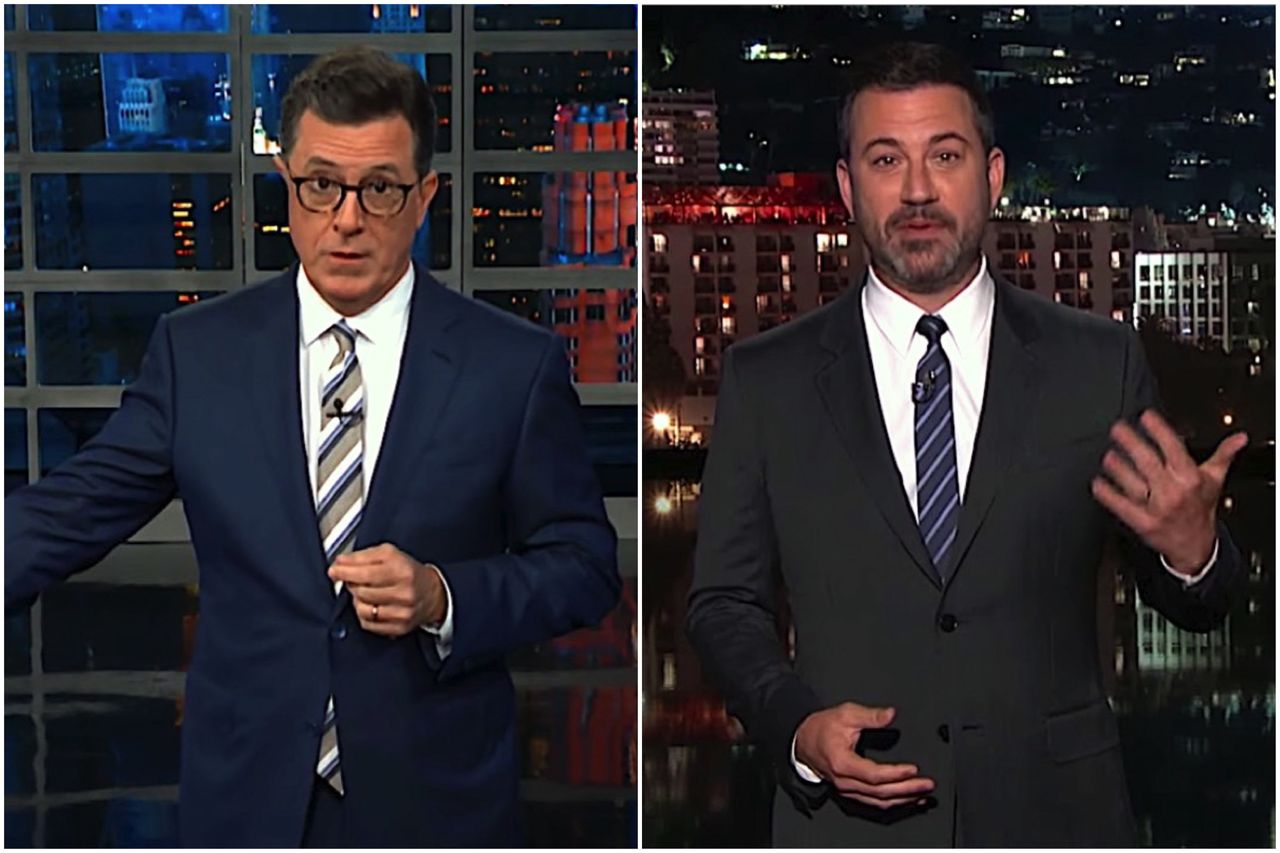 Jimmy Kimmel and Stephen Colbert discover Bigfoot erotica