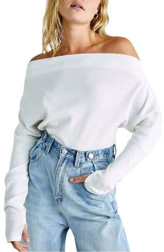 We the Free Fuji Off the Shoulder Thermal Top