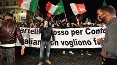 Anti-lockdown protest in Italy 