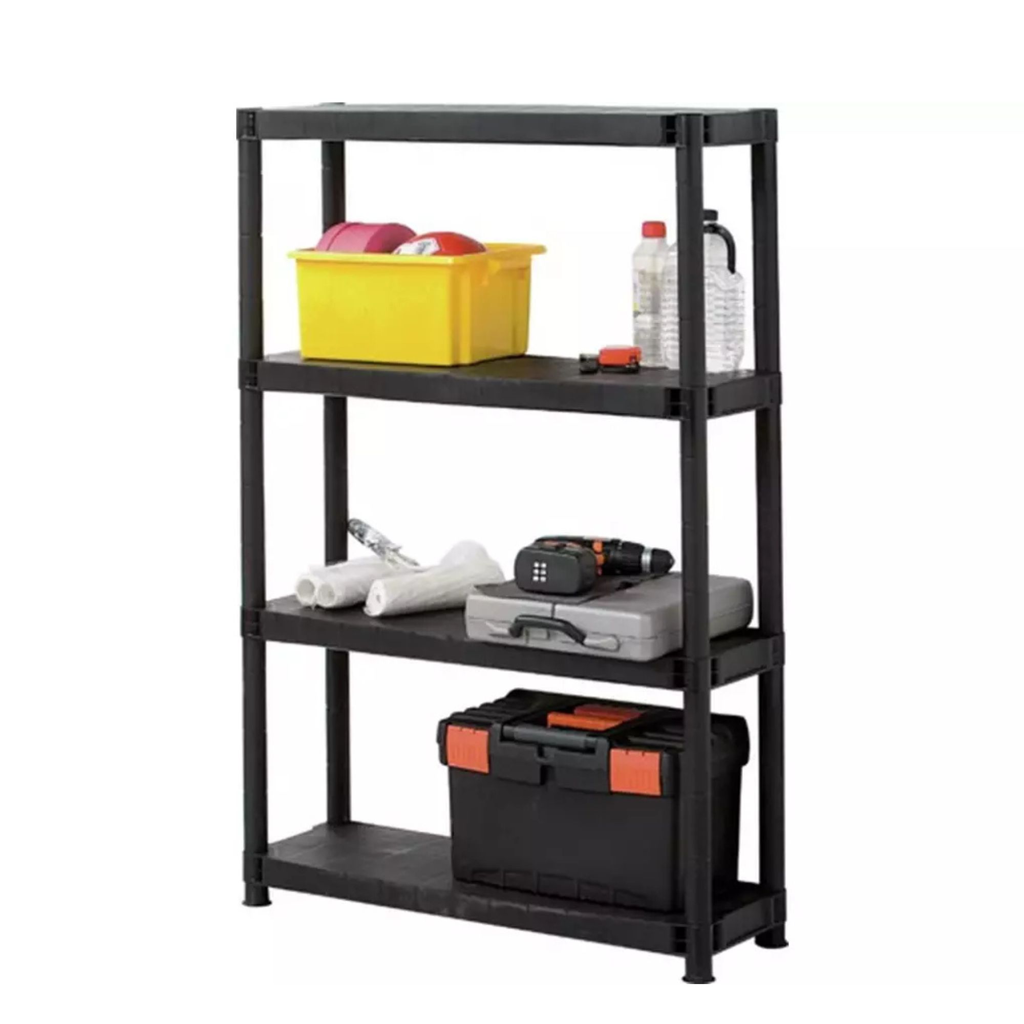 4 Tier Plastic Shelving Unit