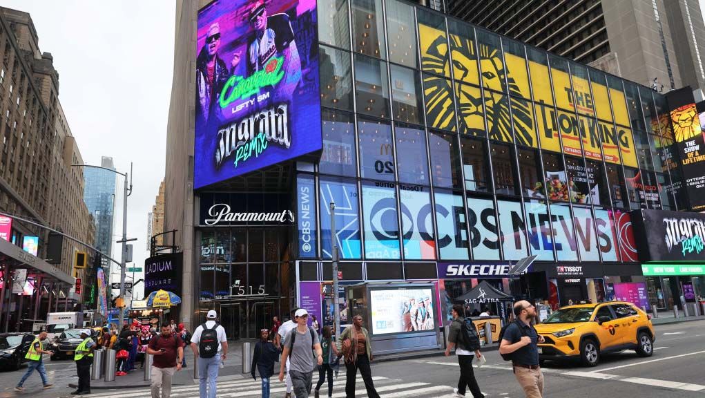 Paramount Global headquarters in New York&#039;s Times Square