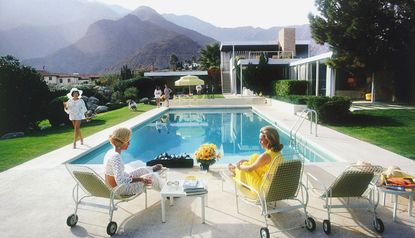 print of Slim Aarons poolside gossip