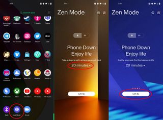 Zen Mode on OnePlus Nord N20