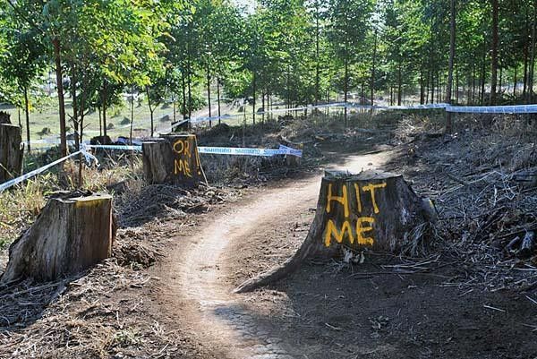 Even the flat parts of the course require attention.
