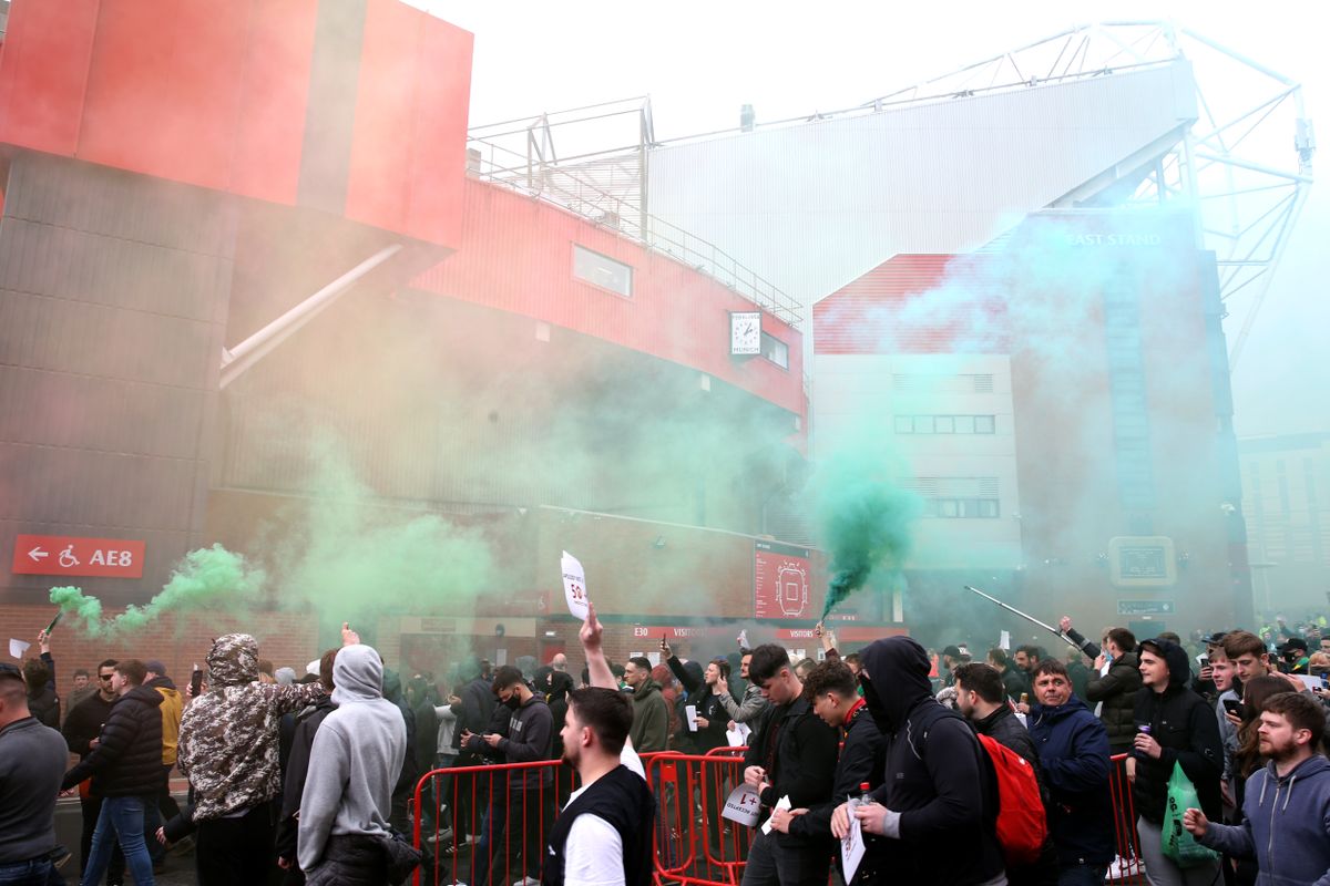 Manchester United fan protest – Old Trafford