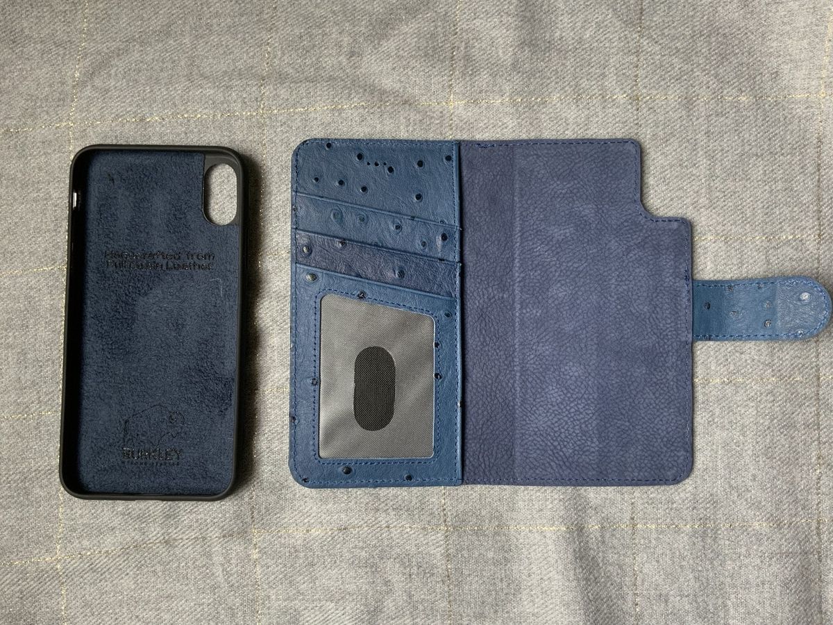 Burkley Carson 2-in-1 Leather Wallet iPhone Case