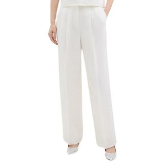 Theory Double Pleat Pant in Galena Linen