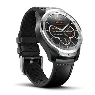 Ticwatch Pro, Premium Smartwatch with Layered Display for Long Battery Life, NFC Payment and GPS Build-in, Wear OS by Google, Compatible with iOS and Android (Silver)
