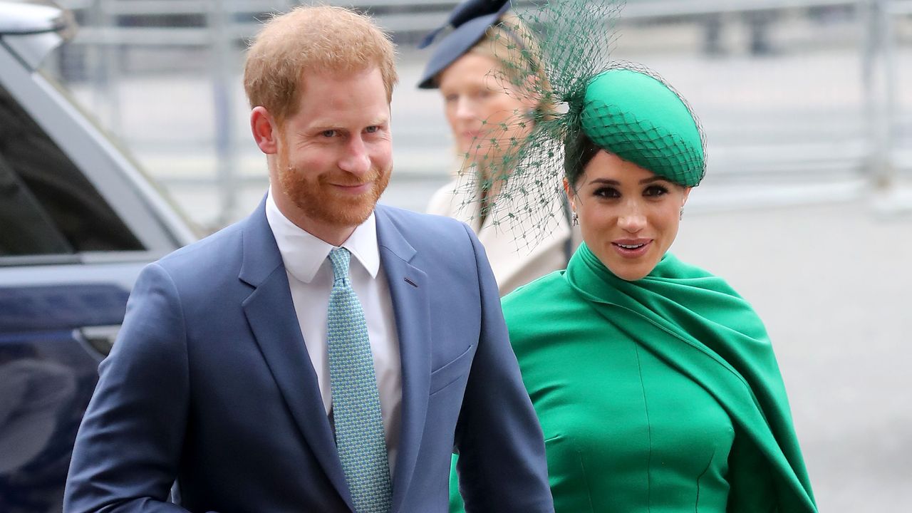 london, england march 09 prince harry, duke of sussex and meghan, duchess of sussex meets children as she attends the commonwealth day service 2020 on march 09, 2020 in london, england photo by chris jacksongetty images