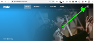 how to cancel Hulu — Sign into Hulu.com hover over the profile icon