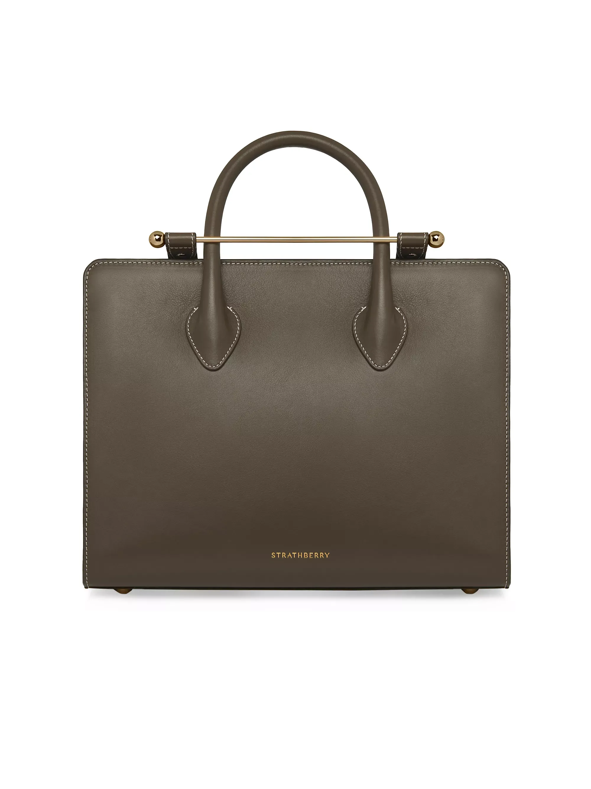 Midi Leather Tote Bag