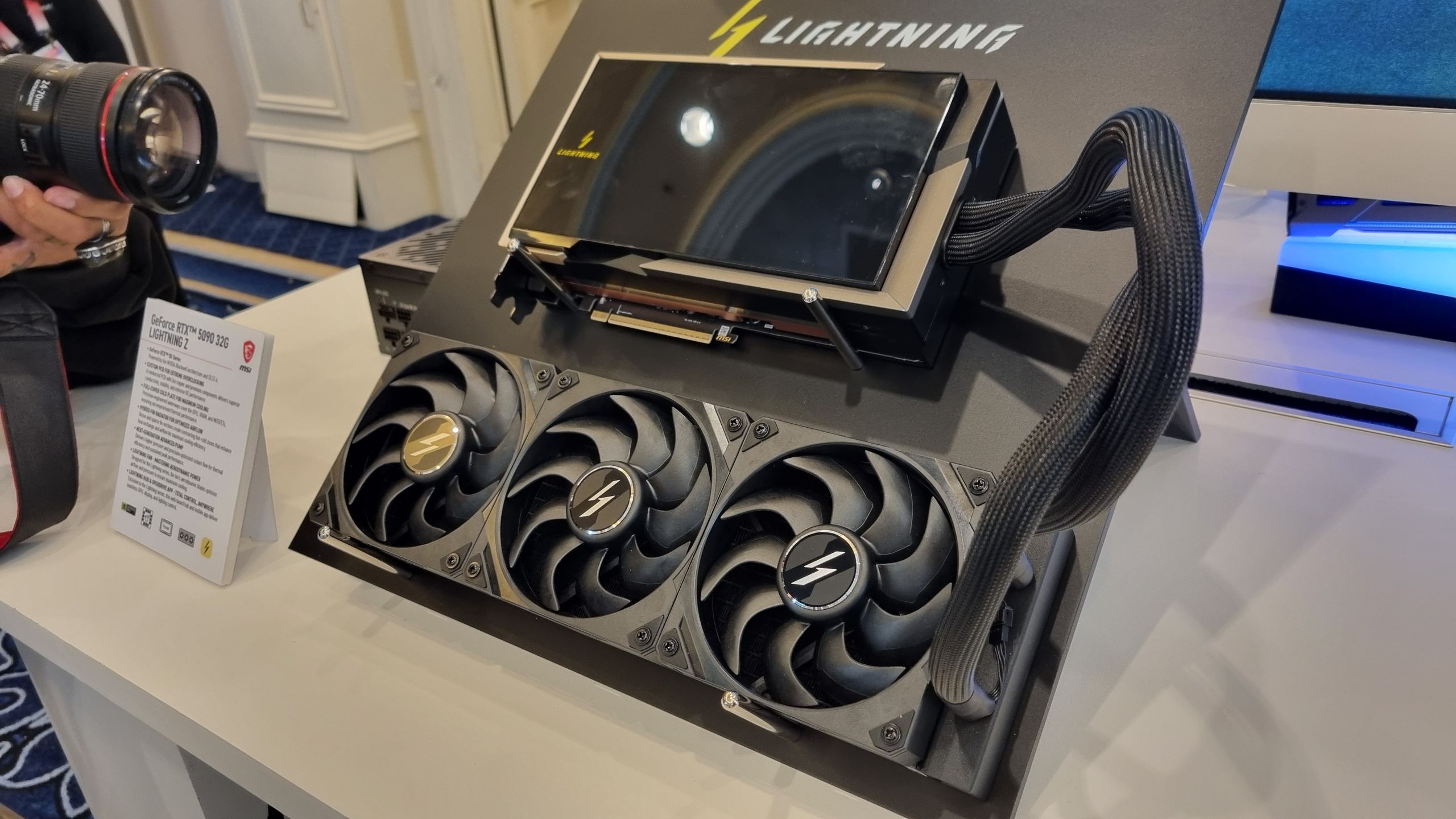 MSI's new Lightning Z RTX 5090 is power-thirsty, seeing over 1000 W in tests