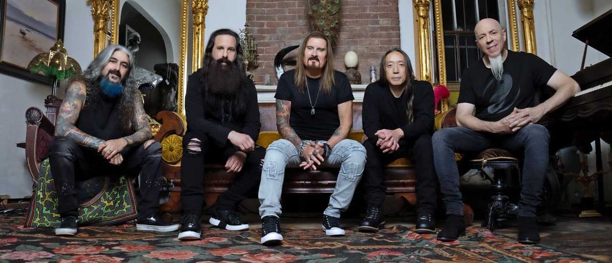 Dream Theater on a sofa