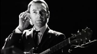 Robert Fripp of Crimson King performs on stage during soundcheck at Muziekcentrum Vredenburg, Utrecht, Netherlands, 12th October 1981 