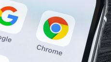 An image of the Google Chrome logo on a smartphone, representing an article about how to set Chrome flags