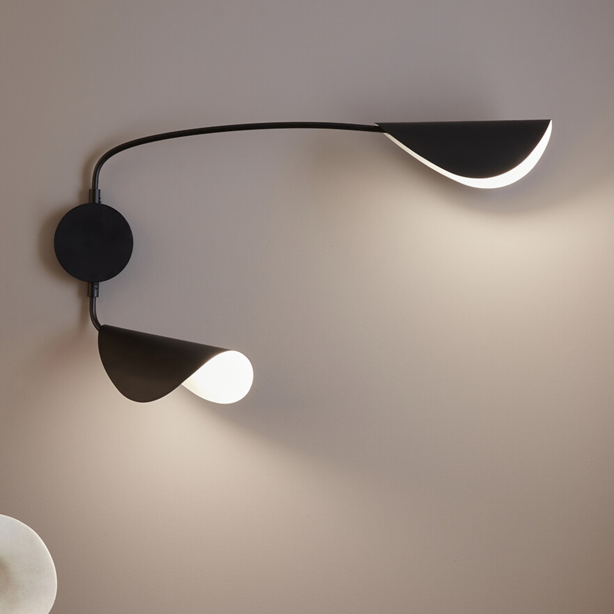 La Redoute Funambule Contemporary Metal 2-Arm Wall Light