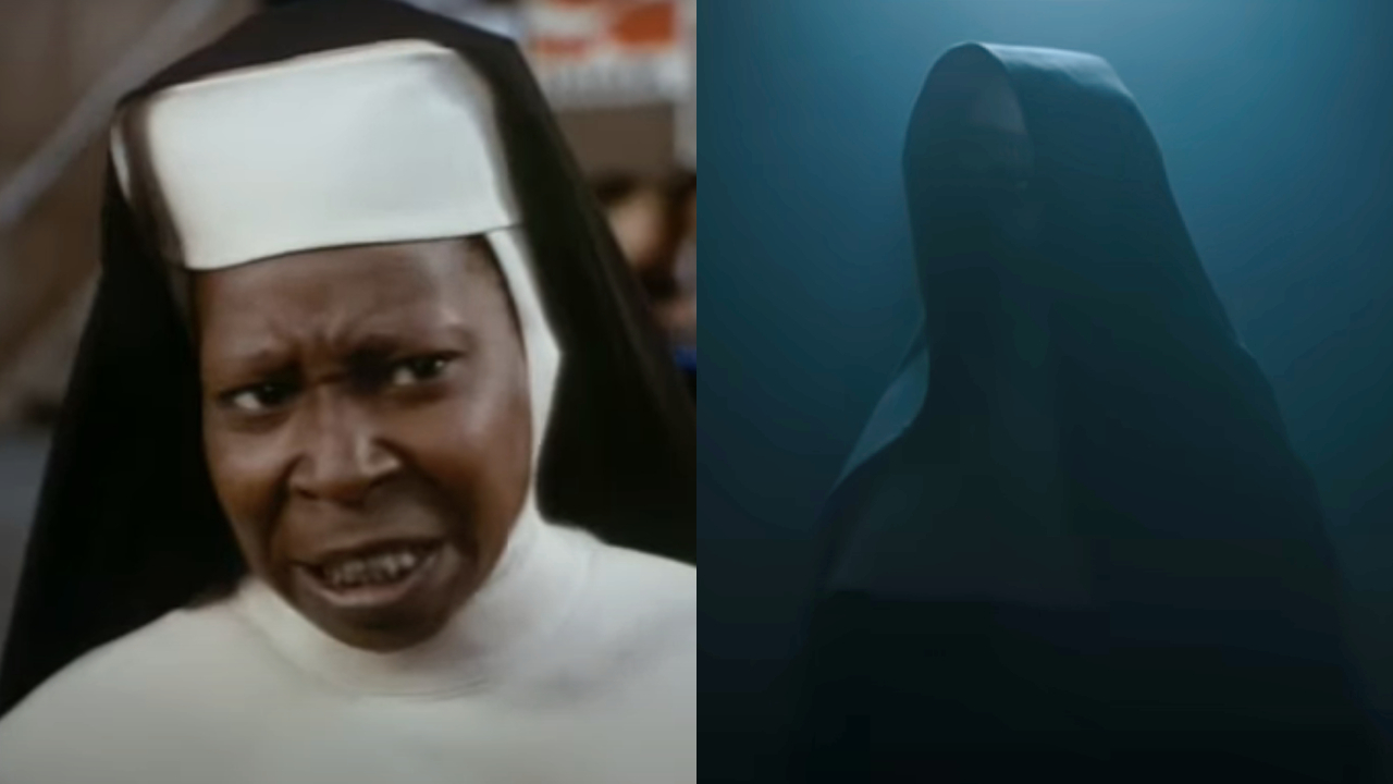 Whoopi Goldberg in Sister Act 2: Back in the Habit and Valak from The Nun