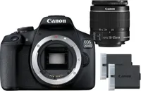 Canon  EOS 2000D + 18-55mm len + spare battery