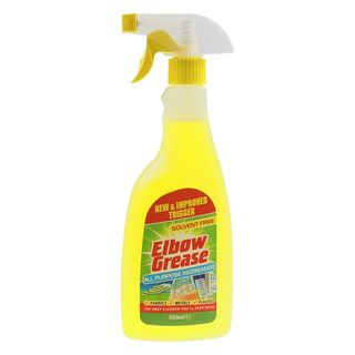 Elbow grease cleaning product spray bottle