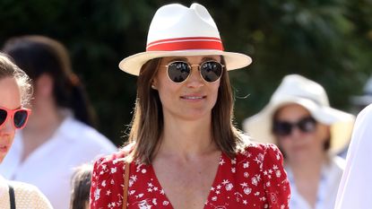 Pippa Middleton is seen at the French Open at Roland Garros on May 27, 2018