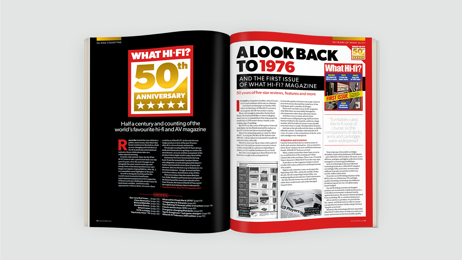 What Hi-Fi? 50th anniversary issue out now