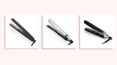 Collage of three of the best straighteners included in this guide: the Original, the Platinum+ and the Chronos