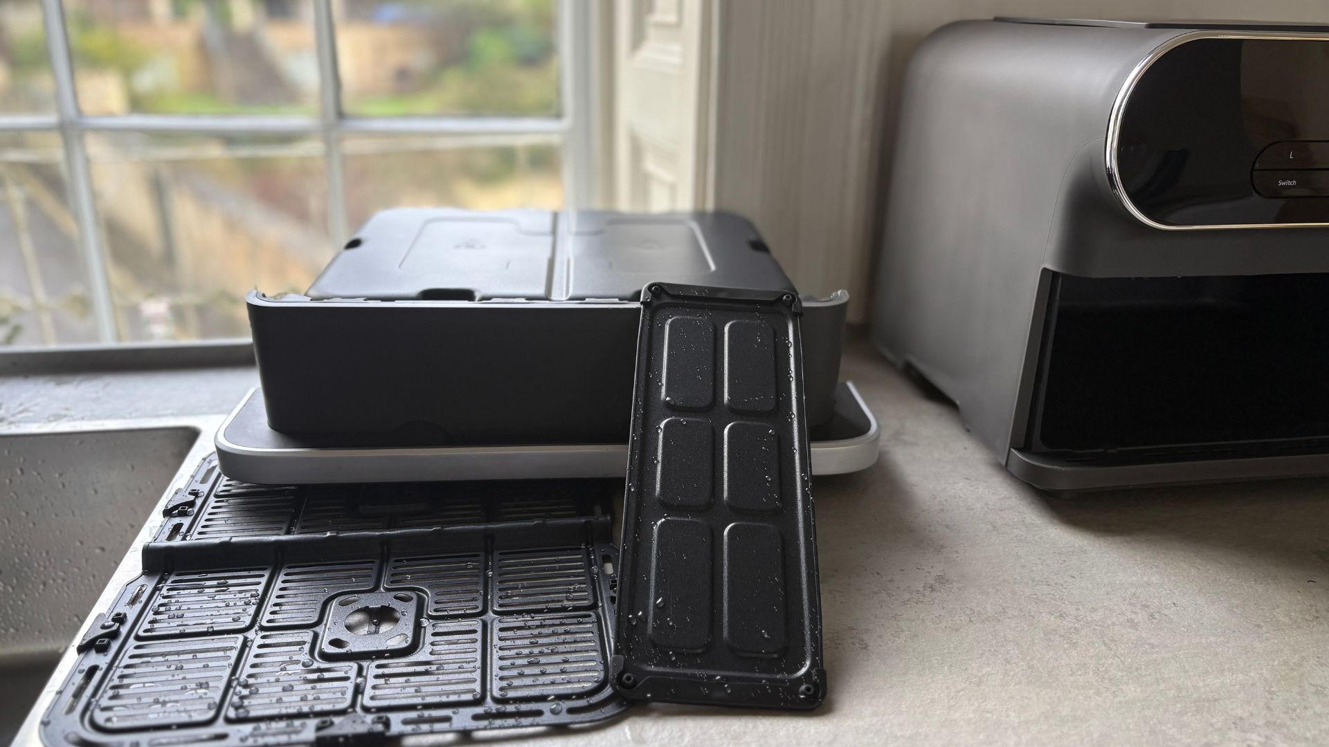 Testing the Tower Elite Flexi Drawer Air Fryer in our test kitchen