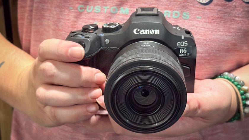 Canon EOS R6 Mark III being held by photographer James Artaius