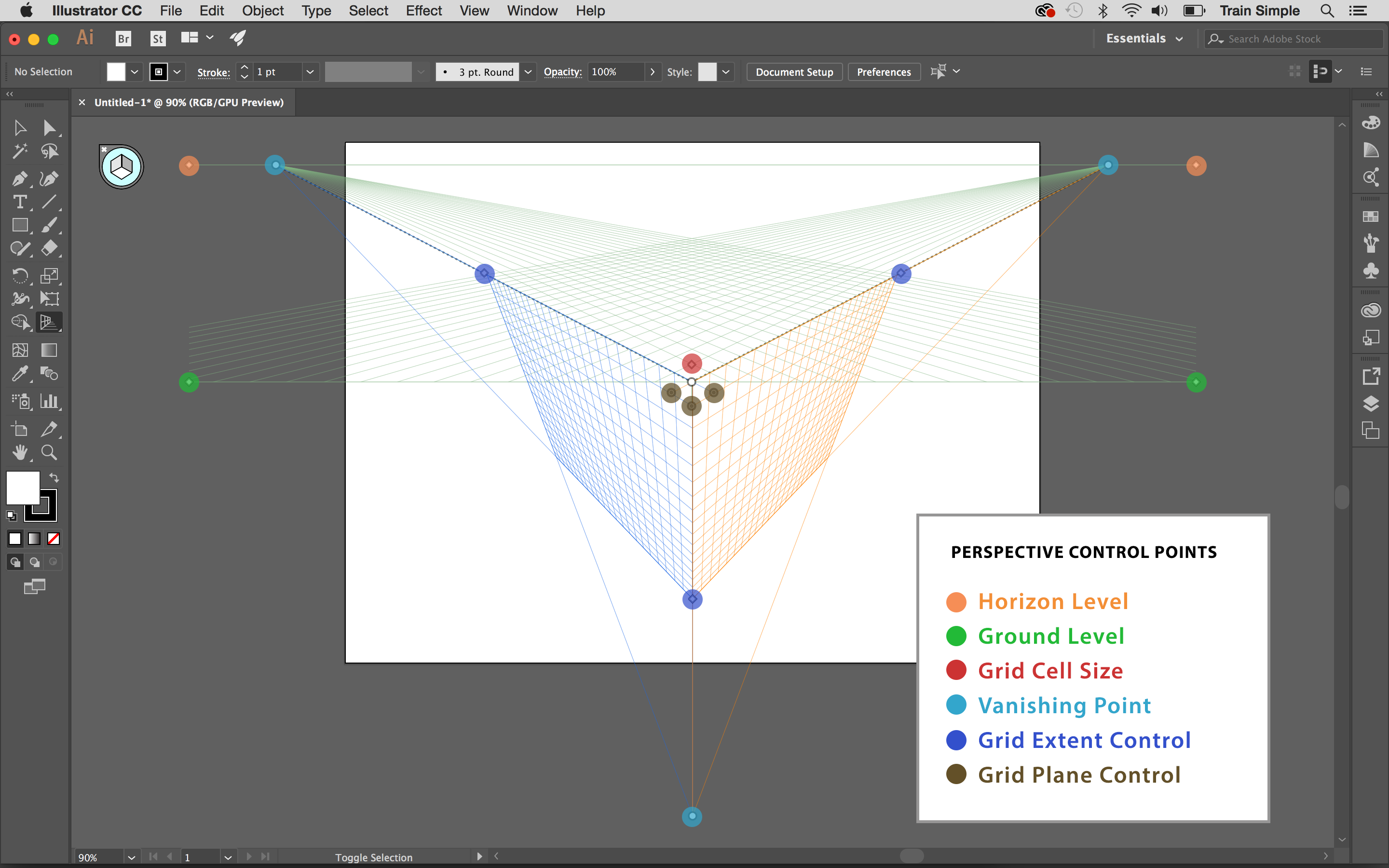 Art in perspective: adjust the plane sizes