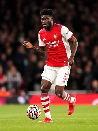 Thomas Partey was sent off just 16 minutes after coming on as a substitute in Arsenal’s Carabao Cup defeat to Liverpool.