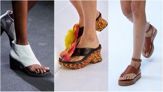 thong sandals at Miu Miu, Loewe, Max Mara
