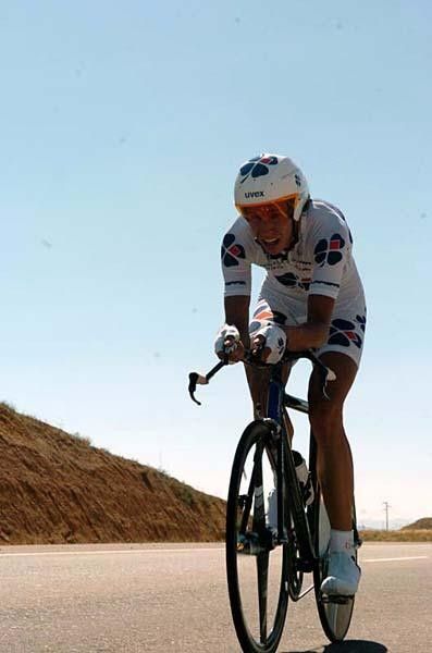 Thomas L&ouml;vkvist (Fran&ccedil;aise Des Jeux) can be doing well in time trials, but was over four minutes back this time.