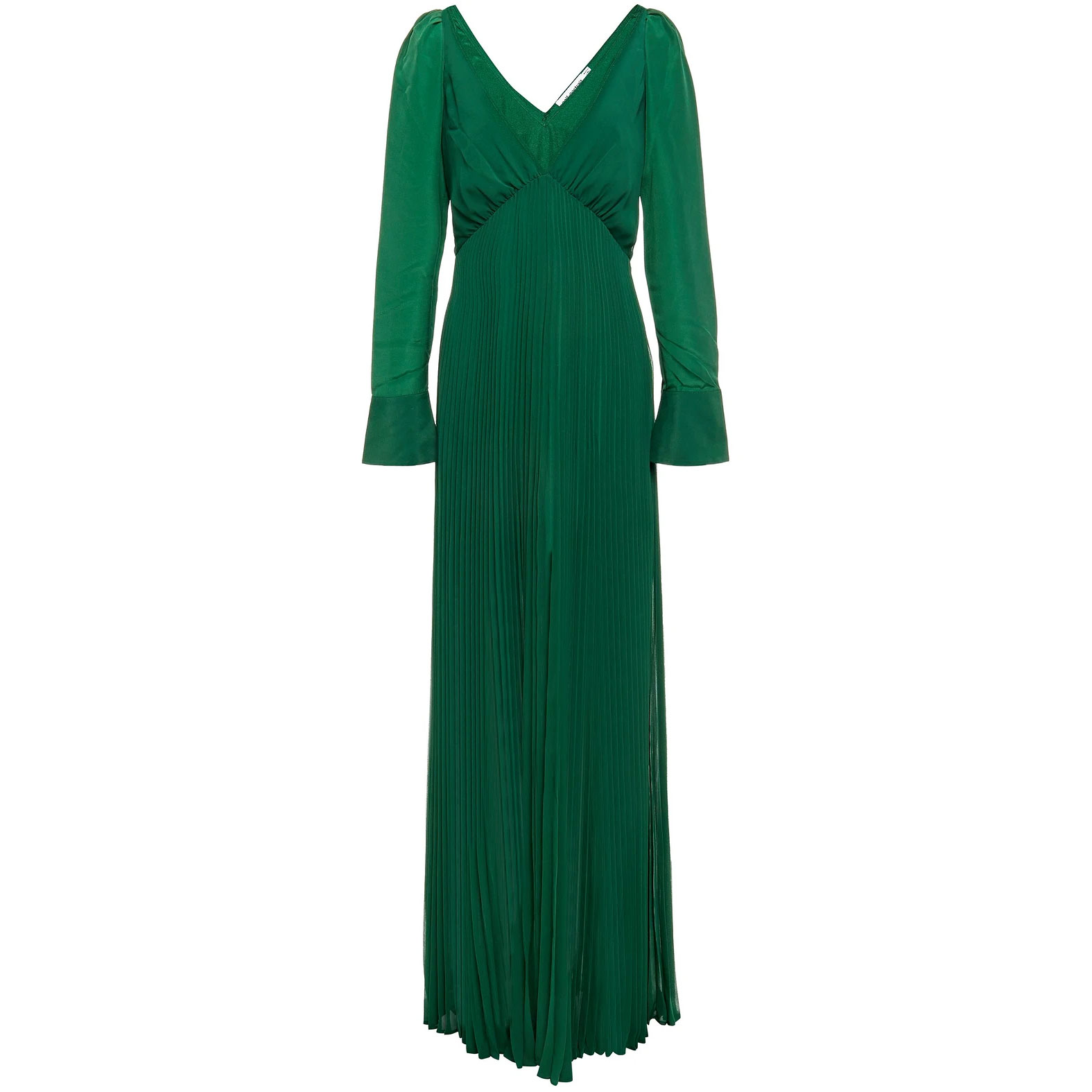 green emerald velvet dress Rent Self Portrait Olive Green Crystal Maxi Dress