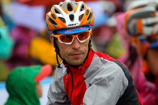 Radoslav Rogina (Loborika) preparing himself for a wet day in the saddle.