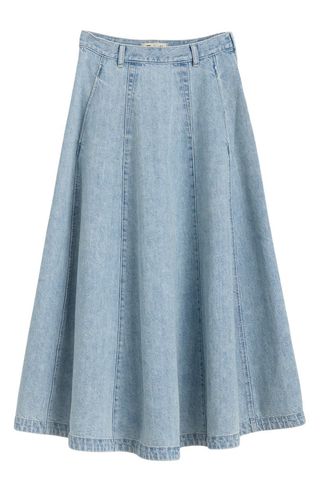 Denim Midi Skirt