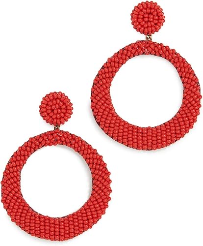 Deepa Gurnani, Deepa Gurnani Women&#039;s Deepa by Deepa Gurnani Roberta Earrings, Red, One Size