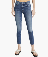 Women's High Waisted Looker Ankle Fray Jeans ($160) | Mother