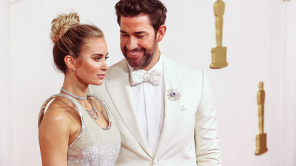 Emily Blunt and John Krasinski at the 96th Annual Oscars held at Ovation Hollywood on March 10, 2024 in Los Angeles, California