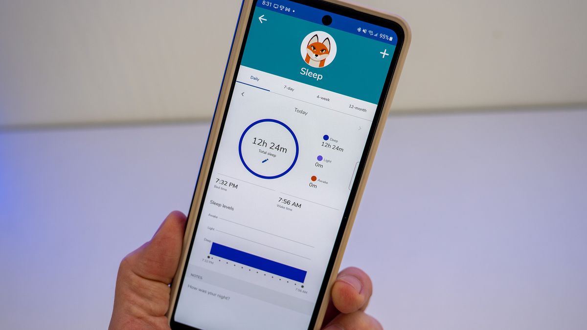 Sleep tracking on the Garmin Jr app for the Garmin Bounce kids smartwatch
