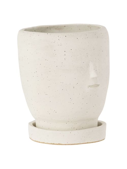 White Footed Face Pot Set