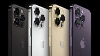 iPhone 14 Pro-serien fås i fire forskellige finishes, bl.a. i en ny lilla farve.