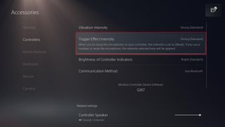 How to turn off adaptive triggers on PS5 - Trigger Effect Intensity