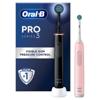 Oral-B Pro 3 - 3900 - Black &amp; Pink Electric Toothbrush Duo Pack: was £160now £60 at Boots (save £100)