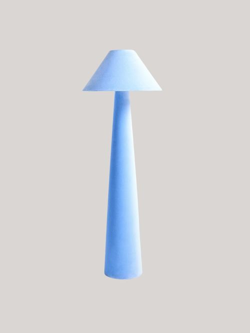 Velluto Blue Velvet Floor Lamp 